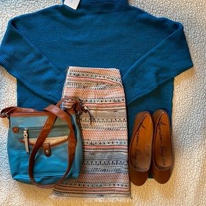 Bran new Tropical Bay small blue sweater.